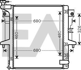 EACLIMA 31R51001 - Радіатор, охолодження двигуна autocars.com.ua
