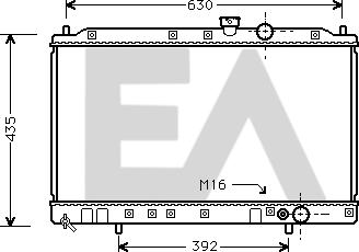 EACLIMA 31R51028 - Радіатор, охолодження двигуна autocars.com.ua