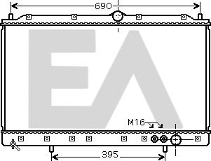 EACLIMA 31R51032 - Радіатор, охолодження двигуна autocars.com.ua