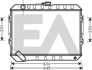 EACLIMA 31R51035 - Радіатор, охолодження двигуна autocars.com.ua