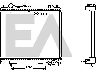 EACLIMA 31R51039 - Радіатор, охолодження двигуна autocars.com.ua