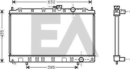 EACLIMA 31R51054 - Радіатор, охолодження двигуна autocars.com.ua