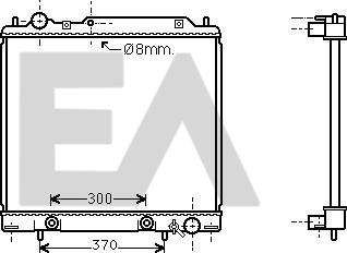 EACLIMA 31R51073 - Радіатор, охолодження двигуна autocars.com.ua
