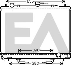 EACLIMA 31R51081 - Радіатор, охолодження двигуна autocars.com.ua