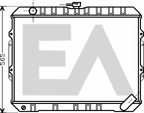 EACLIMA 31R51093 - Радіатор, охолодження двигуна autocars.com.ua