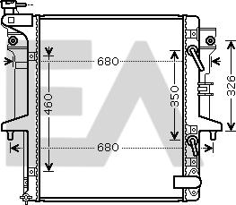 EACLIMA 31R51106 - Радіатор, охолодження двигуна autocars.com.ua