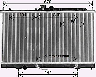 EACLIMA 31R51109 - Радіатор, охолодження двигуна autocars.com.ua