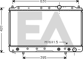 EACLIMA 31R51129 - Радіатор, охолодження двигуна autocars.com.ua
