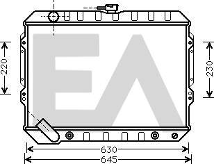 EACLIMA 31R51130 - Радіатор, охолодження двигуна autocars.com.ua