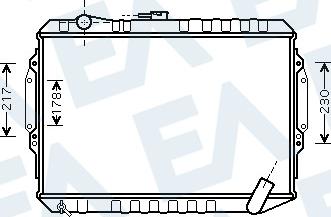EACLIMA 31R51136 - Радіатор, охолодження двигуна autocars.com.ua