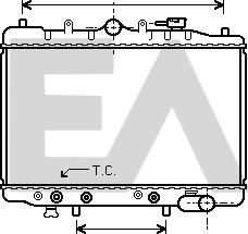 EACLIMA 31R52024 - Радіатор, охолодження двигуна autocars.com.ua