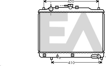 EACLIMA 31R52027 - Радіатор, охолодження двигуна autocars.com.ua