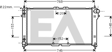 EACLIMA 31R52031 - Радіатор, охолодження двигуна autocars.com.ua