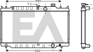 EACLIMA 31R52050 - Радіатор, охолодження двигуна autocars.com.ua