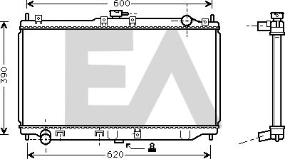 EACLIMA 31R52055 - Радіатор, охолодження двигуна autocars.com.ua