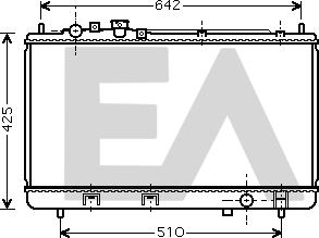 EACLIMA 31R52073 - Радіатор, охолодження двигуна autocars.com.ua