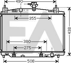 EACLIMA 31R52092 - Радіатор, охолодження двигуна autocars.com.ua