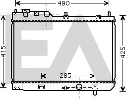 EACLIMA 31R52094 - Радіатор, охолодження двигуна autocars.com.ua