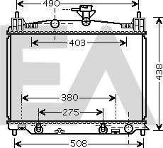 EACLIMA 31R52095 - Радіатор, охолодження двигуна autocars.com.ua