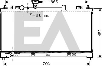 EACLIMA 31R52096 - Радіатор, охолодження двигуна autocars.com.ua