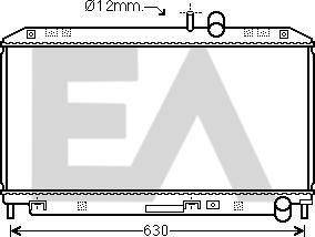 EACLIMA 31R52115 - Радіатор, охолодження двигуна autocars.com.ua