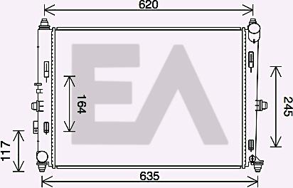 EACLIMA 31R52126 - Радіатор, охолодження двигуна autocars.com.ua