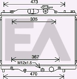 EACLIMA 31R52127 - Радіатор, охолодження двигуна autocars.com.ua