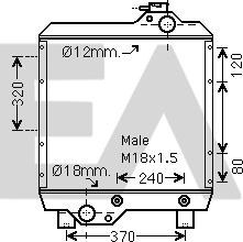 EACLIMA 31R53006 - Радіатор, охолодження двигуна autocars.com.ua