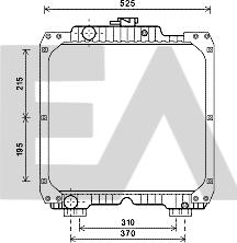 EACLIMA 31R53010 - Радіатор, охолодження двигуна autocars.com.ua