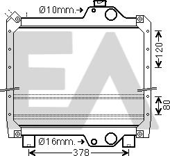 EACLIMA 31R53017 - Радіатор, охолодження двигуна autocars.com.ua