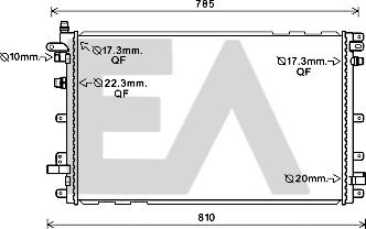 EACLIMA 31R54001 - Радіатор, охолодження двигуна autocars.com.ua