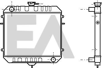 EACLIMA 31R54018 - Радіатор, охолодження двигуна autocars.com.ua