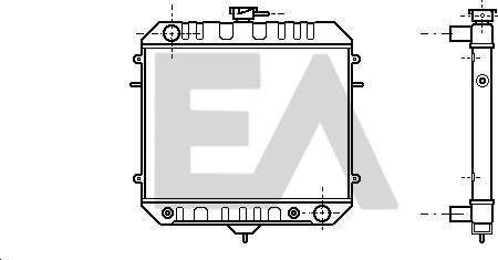 EACLIMA 31R54019 - Радіатор, охолодження двигуна autocars.com.ua
