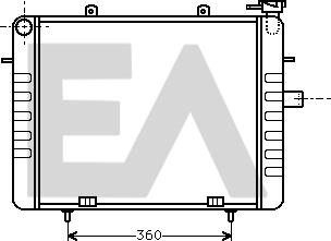 EACLIMA 31R54020 - Радіатор, охолодження двигуна autocars.com.ua