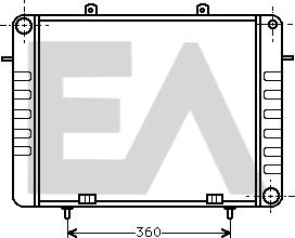EACLIMA 31R54022 - Радіатор, охолодження двигуна autocars.com.ua