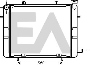EACLIMA 31R54024 - Радіатор, охолодження двигуна autocars.com.ua