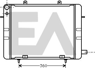 EACLIMA 31R54025 - Радіатор, охолодження двигуна autocars.com.ua