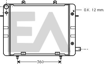 EACLIMA 31R54026 - Радіатор, охолодження двигуна autocars.com.ua