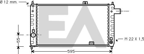 EACLIMA 31R54028 - Радіатор, охолодження двигуна autocars.com.ua