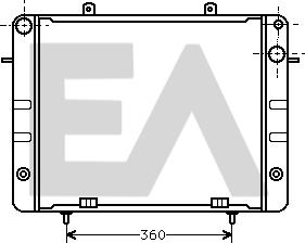 EACLIMA 31R54031 - Радіатор, охолодження двигуна autocars.com.ua