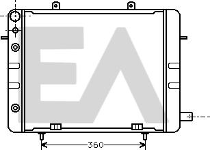 EACLIMA 31R54032 - Радіатор, охолодження двигуна autocars.com.ua