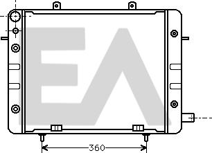EACLIMA 31R54033 - Радіатор, охолодження двигуна autocars.com.ua