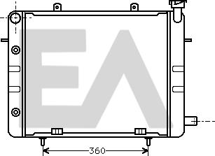 EACLIMA 31R54034 - Радіатор, охолодження двигуна autocars.com.ua