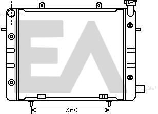 EACLIMA 31R54035 - Радіатор, охолодження двигуна autocars.com.ua