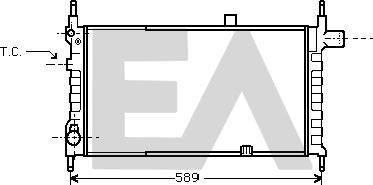 EACLIMA 31R54036 - Радіатор, охолодження двигуна autocars.com.ua
