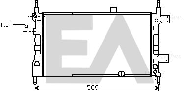 EACLIMA 31R54041 - Радіатор, охолодження двигуна autocars.com.ua