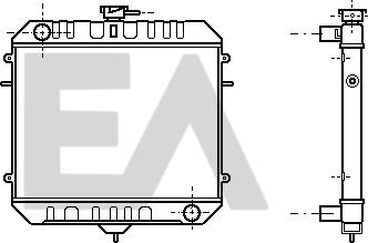 EACLIMA 31R54046 - Радіатор, охолодження двигуна autocars.com.ua