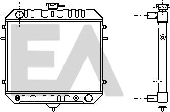 EACLIMA 31R54047 - Радіатор, охолодження двигуна autocars.com.ua