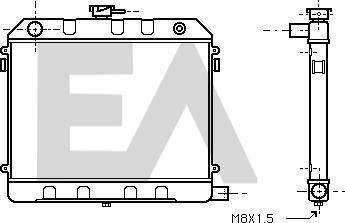 EACLIMA 31R54077 - Радіатор, охолодження двигуна autocars.com.ua