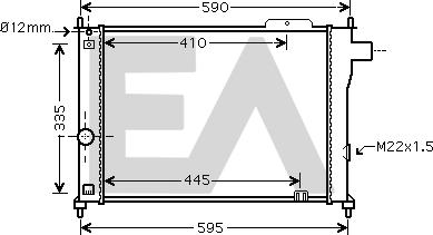 EACLIMA 31R54078 - Радіатор, охолодження двигуна autocars.com.ua